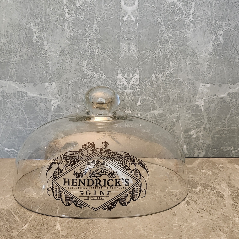 Gin Clear Glass Cloche Dome - Decorative Serving Cover